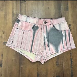 Ksubi Women’s Shorts Colorful Midnight Runner High Rise Mini Shorts 26